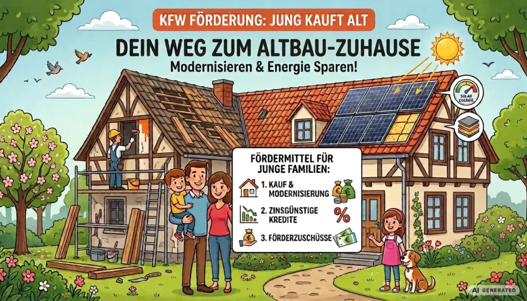 Das KFW308 Förderprogramm "Jung kauft Alt" 2026: Bis zu 180.000 € zinsgünstig – so kaufen Familien mit Ostheide Immobilien in Lüneburg und der Ostheide ihr Altbau-Haus