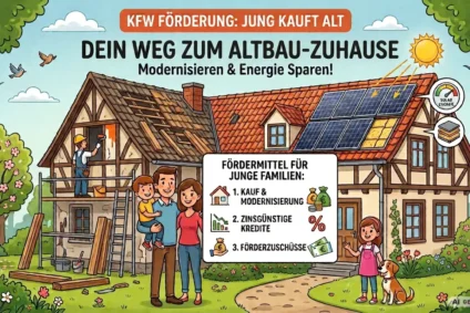 Das KFW308 Förderprogramm "Jung kauft Alt" 2026: Bis zu 180.000 € zinsgünstig – so kaufen Familien mit Ostheide Immobilien in Lüneburg und der Ostheide ihr Altbau-Haus